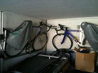 auch mit dem Rennrad ist man sehr selten unterwegs